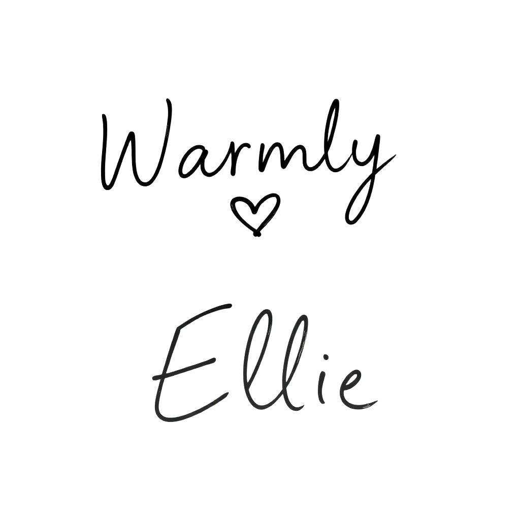 Warmly, Ellie signature