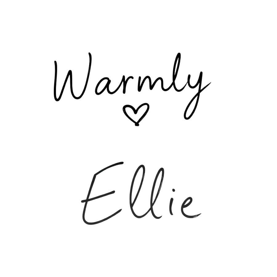 Warmly, Ellie signature